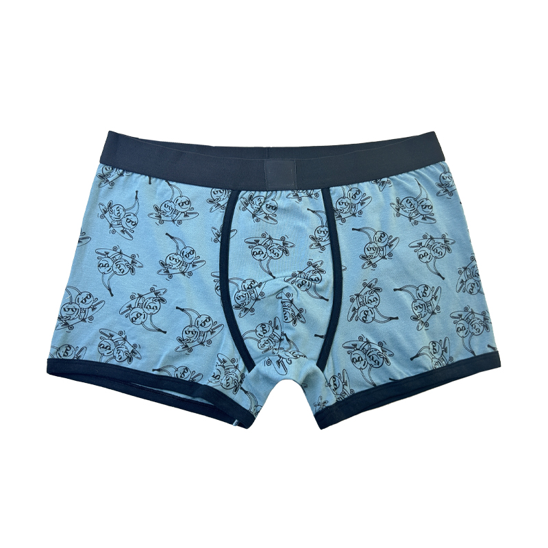 Plain Color Underwear Men's Christmas Boxer Briefs Fashion Full Printed Comfortable Soft Customize Men Underwear
